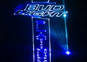 Custom laser graphics and advertising - Laser Rental Vancouver